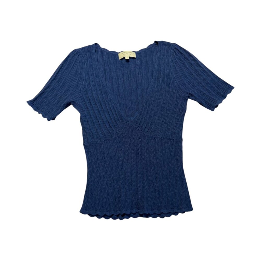 Sezane Cloe Top in Blue Size S